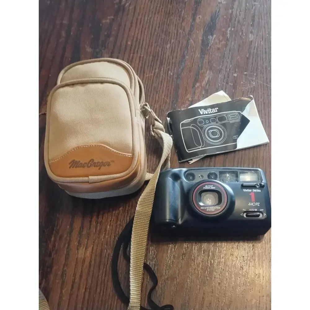 Vivitar Series 1 440 PZ 38-70mm AF Power Zoom 35mm Film Camera - Working!